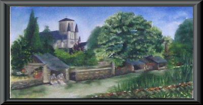 peint et vendu lors de la journée des peintres à Longué en 2010